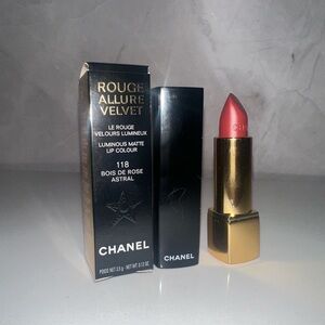 RARE Chanel Rouge Allure Velvet in 118 Bois De Rose Astral